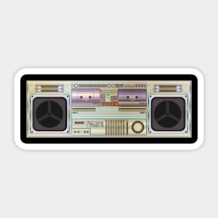 Ghetto Blaster Radio Design Sticker